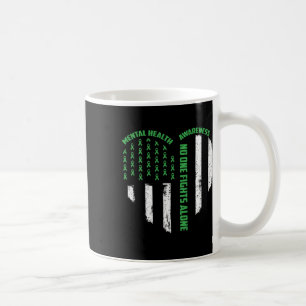 Ein Kampf gegen die US-Flagge Herz allein psychisc Kaffeetasse