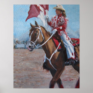 Ein kanadisches Cowgirl Poster