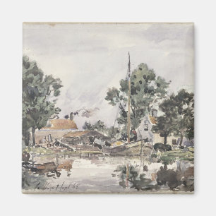 Ein Kanal in Den Haag, 1868 Magnet