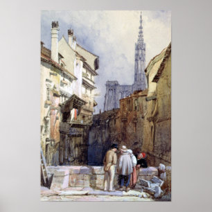 Ein Kanal in Straßburg Poster