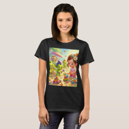 ein Karikaturencharakter mit einem Hasen und einer T-Shirt