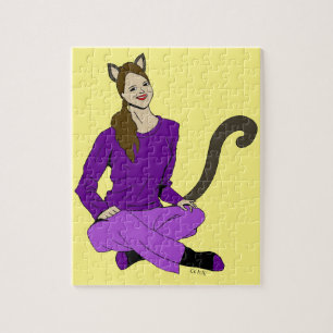 ein Katzenmädchen