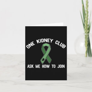 Ein Kidney Club Fragte mir, wie ich Organspender M Karte