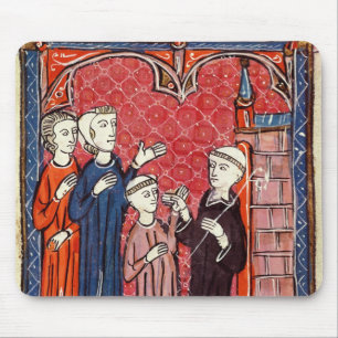 Ein Kind geholt zu einem Kloster von seinen Eltern Mousepad
