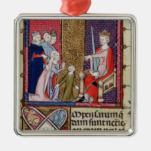 Ein Kind und ihr Mutter-Erscheinen Ornament Aus Metall