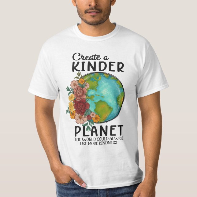 Ein Kinderplanet - Liebe und Nachhaltigkeit verbre T-Shirt (Vorderseite)