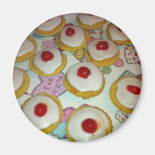 Ein KirscheBakewell Törtchen Magnet