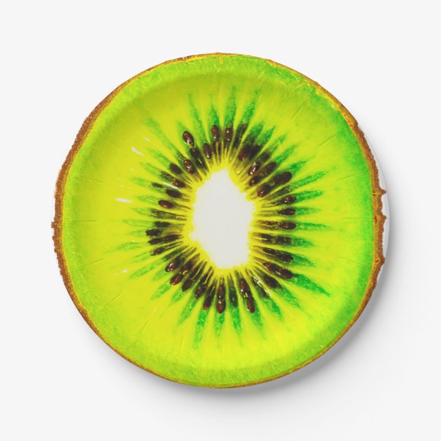 ein Kiwi anpassbar Pappteller (Vorderseite)