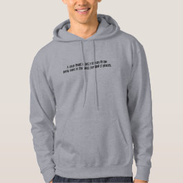 Ein klarer Kopf Männer-Grundgedanken Hoodie