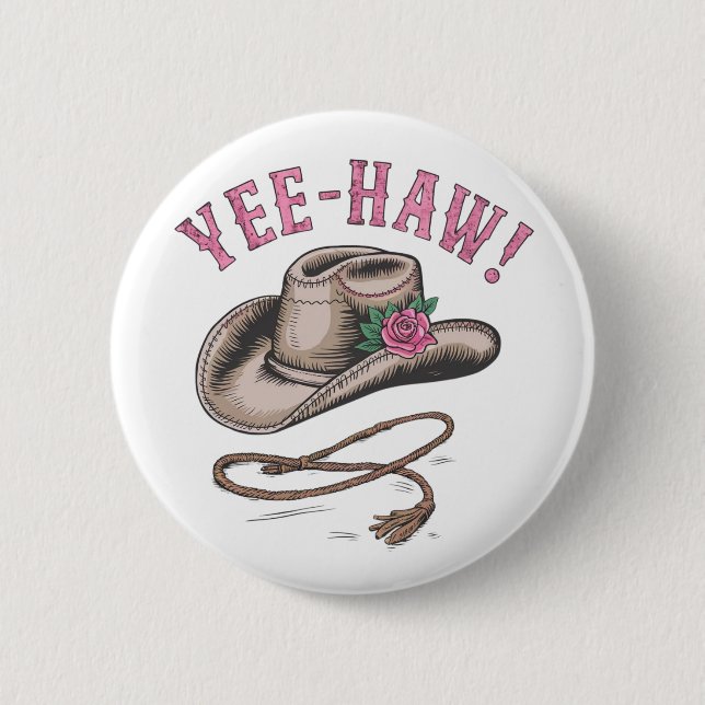 Ein klassischer Cowboy mit einem rosa Single Button (Vorderseite)