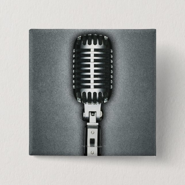 Ein klassisches Mikrofon Button (Vorderseite)