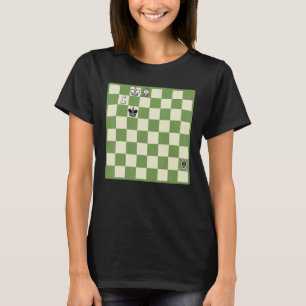 Ein klassisches Schachbrett für Endspiele T-Shirt