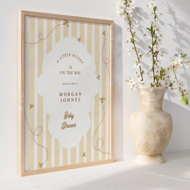 Ein Kleiner Biene Baby Shower Willkommensposter Poster (Von Creator hochgeladen)
