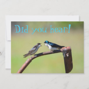 Ein kleiner Birdie sagte mir - individuelle Einlad Einladung