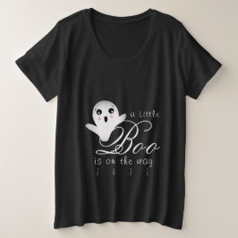 Ein kleiner Boo befindet sich auf dem Way Plus Siz Große Größe T-Shirt