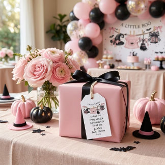 Ein kleiner Boo Halloween-Schleife Hexen-Party-Bab Geschenkanhänger