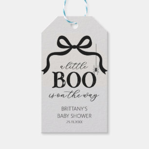 Ein kleiner Boo ist auf dem Weg Baby Shower Geschenkanhänger