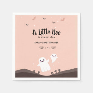 Ein kleiner Boo ist fast das passende Baby Duschko Serviette