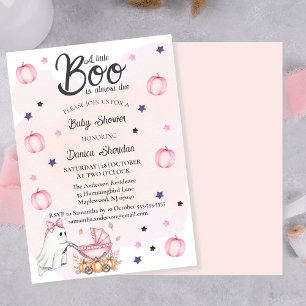 Ein kleiner Boo ist fast die richtige Pink-Babydus Einladung