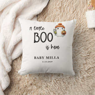 Ein kleiner Boo ist fast Due Baby Dusche Kissen
