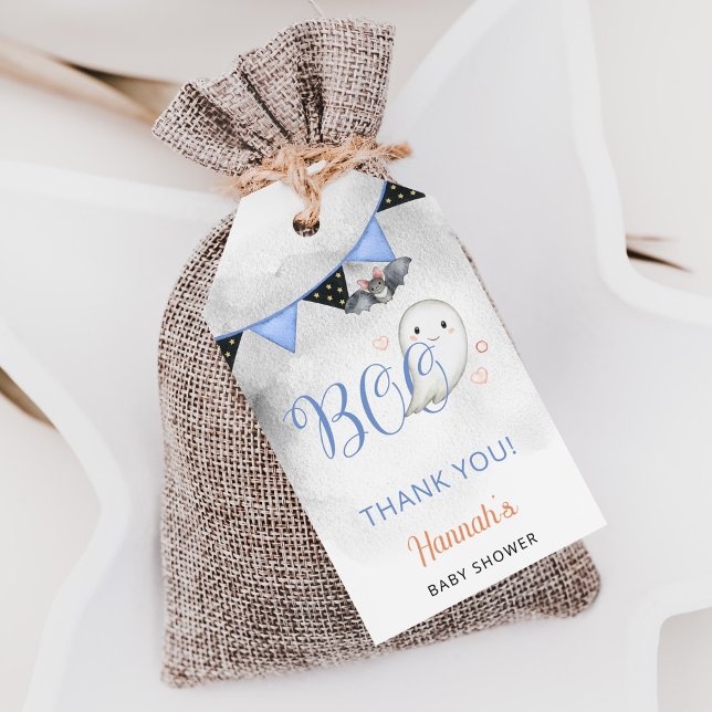 Ein kleiner Boo ist fast fällig Baby Dusche Gefall Geschenkanhänger (Von Creator hochgeladen)