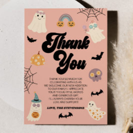 Ein kleiner Boo ist fast fällig! Halloween-Kinderd Dankeskarte