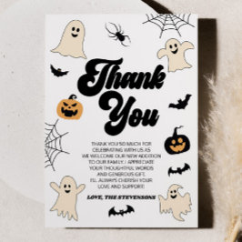 Ein kleiner Boo ist fast fällig! Halloween-Kinderd Dankeskarte