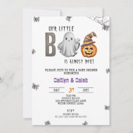 Ein kleiner Boo ist fast fällig, Halloween-Kinderd Einladung