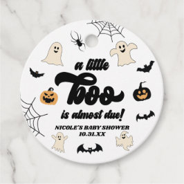 Ein kleiner Boo ist fast fällig! Halloween-Kinderd Geschenkanhänger