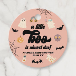 Ein kleiner Boo ist fast fällig! Halloween-Kinderd Geschenkanhänger