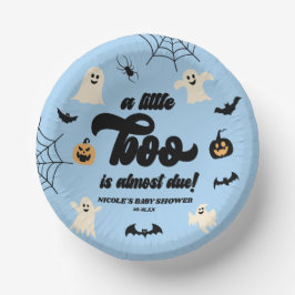 Ein kleiner Boo ist fast fällig! Halloween-Kinderd Pappteller