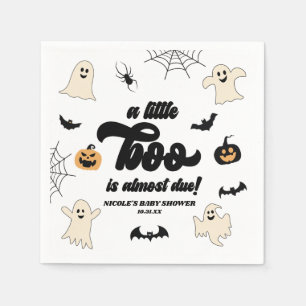 Ein kleiner Boo ist fast fällig! Halloween-Kinderd Serviette