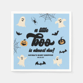 Ein kleiner Boo ist fast fällig! Halloween-Kinderd Serviette