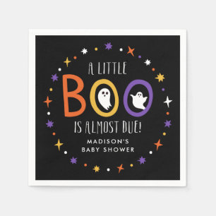 Ein kleiner Boo ist fast wegen Babydusche Serviette