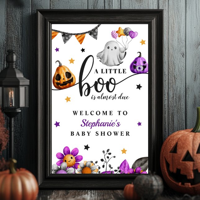Ein kleiner Boo ist fast zu Halloween-Kinderdusche Poster (Von Creator hochgeladen)