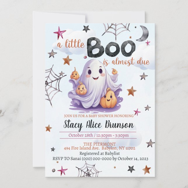 Ein kleiner Boo ist gebührende Einladung (Vorderseite)