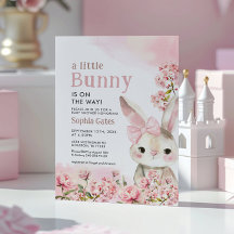 Ein kleiner Bunny ist auf dem Weg Baby Dusche