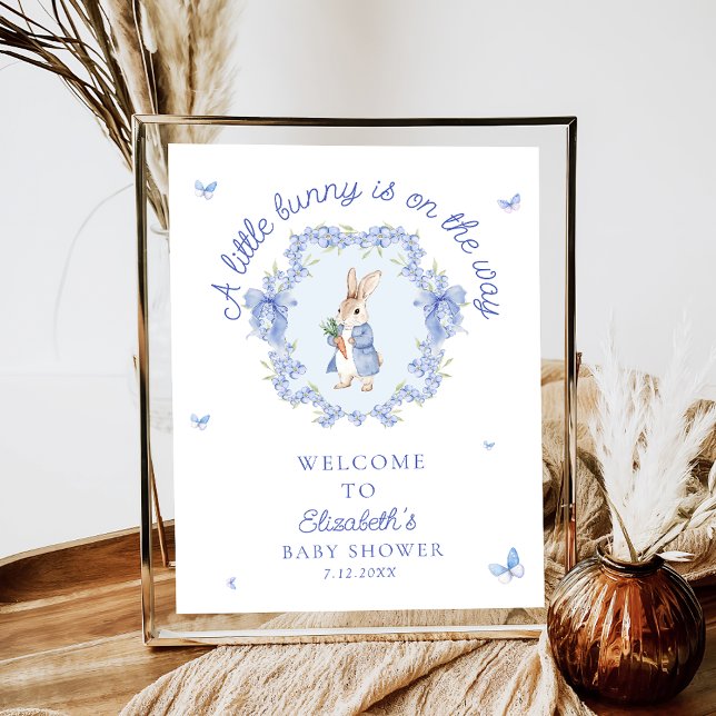Ein kleiner Bunny ist auf dem Weg, Baby Dusche wil Poster (Von Creator hochgeladen)
