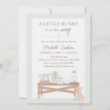 Ein kleiner Bunny ist auf dem Weg Baby Shower lädt