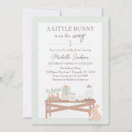 Ein kleiner Bunny ist auf dem Weg Baby Shower lädt Einladung