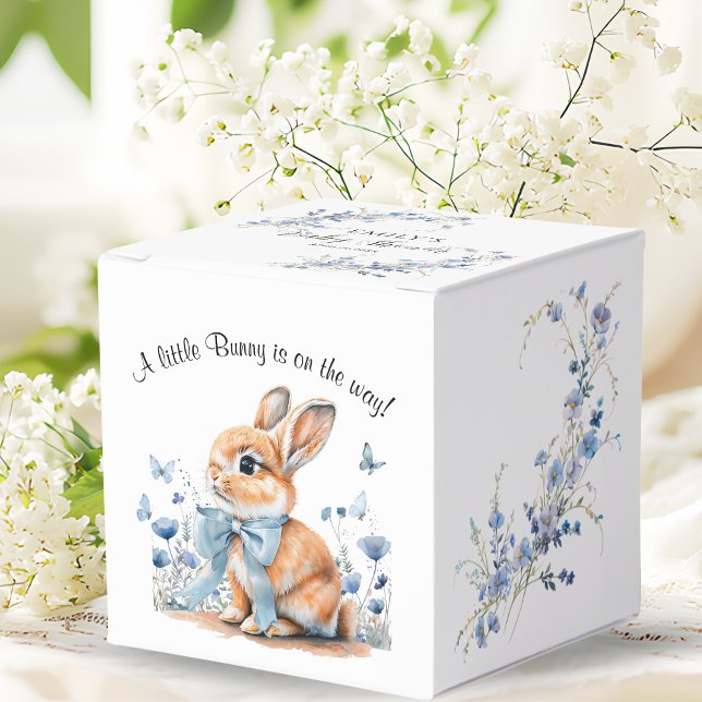 Ein kleiner Bunny ist auf dem Weg Babydusche Geschenkschachtel (Von Creator hochgeladen)