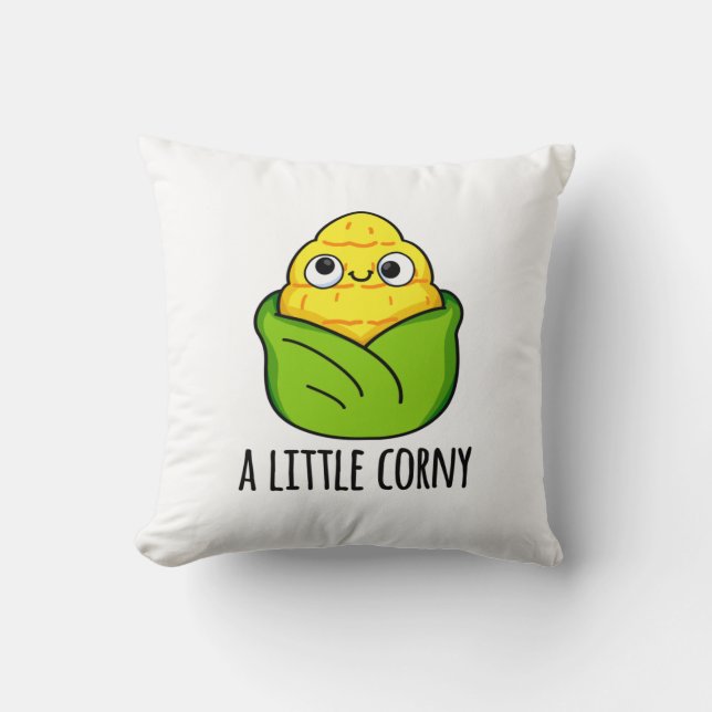 Ein kleiner Corny Funny Baby Mais Pub Kissen (Vorderseite)