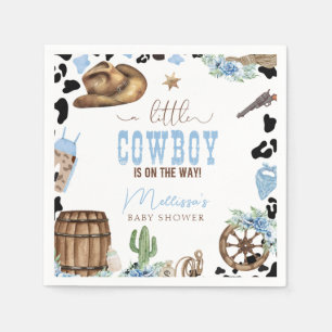 Ein kleiner Cowboy ist auf dem Weg Wild Western Serviette