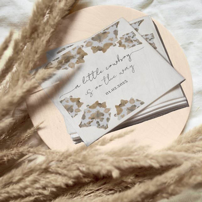 Ein kleiner Cowboy ist unterwegs Serviette (cowboy napkins)