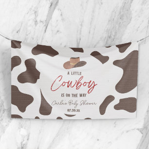 Ein kleiner Cowboy Rodeo Western Baby Shower Banner