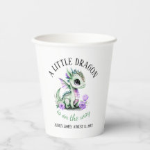 Ein kleiner Drache ist auf dem Weg zur Babydusche