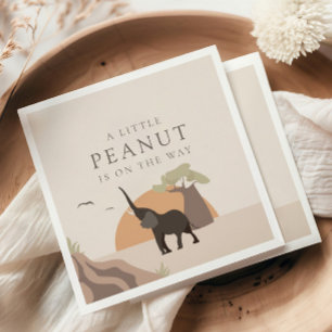 Ein kleiner Erdnuss Boho Safari Desert Baby Dusc Serviette
