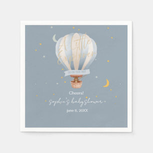 Ein kleiner Erkundungs-Heißluftballon  Serviette