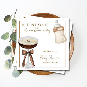 Ein kleiner Espresso Martini zur Begrüßung des Bab Serviette
