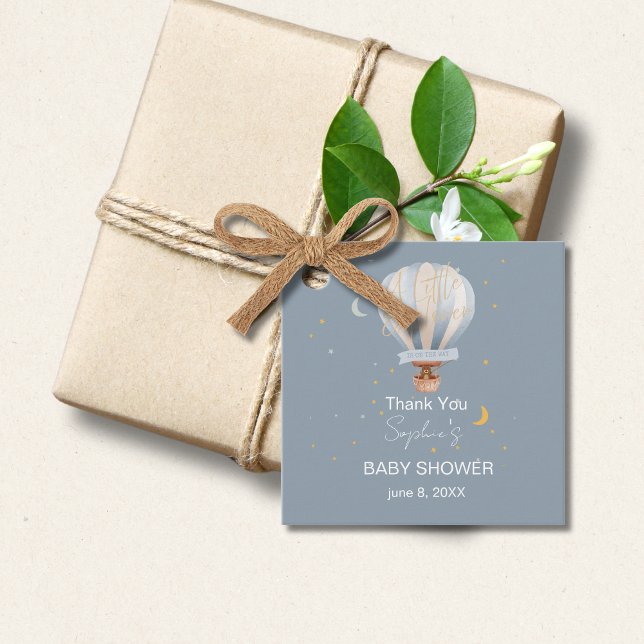 Ein kleiner Explorer Hot Air Ballon Niedlicher Bär Geschenkanhänger (Von Creator hochgeladen)